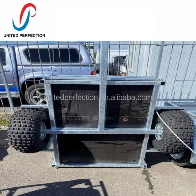 Best Price Multi Purpose Pull Behind Farm Trailer Metal Trailer off Road  ATV GALVANISED TRAILER  With Low MOQ