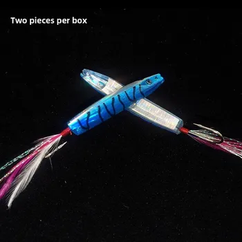Stainless Steel Bow-Tie Crankbait Lure for Sea Fishing Boat Angling Trolling-Magic Tool Catching Mackerel & Bonito 2 Pack – Trolling Lure – view 4