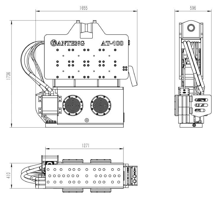 Construction Piling Machine AT-100 Vibratory Hammer - Pile Driver factory