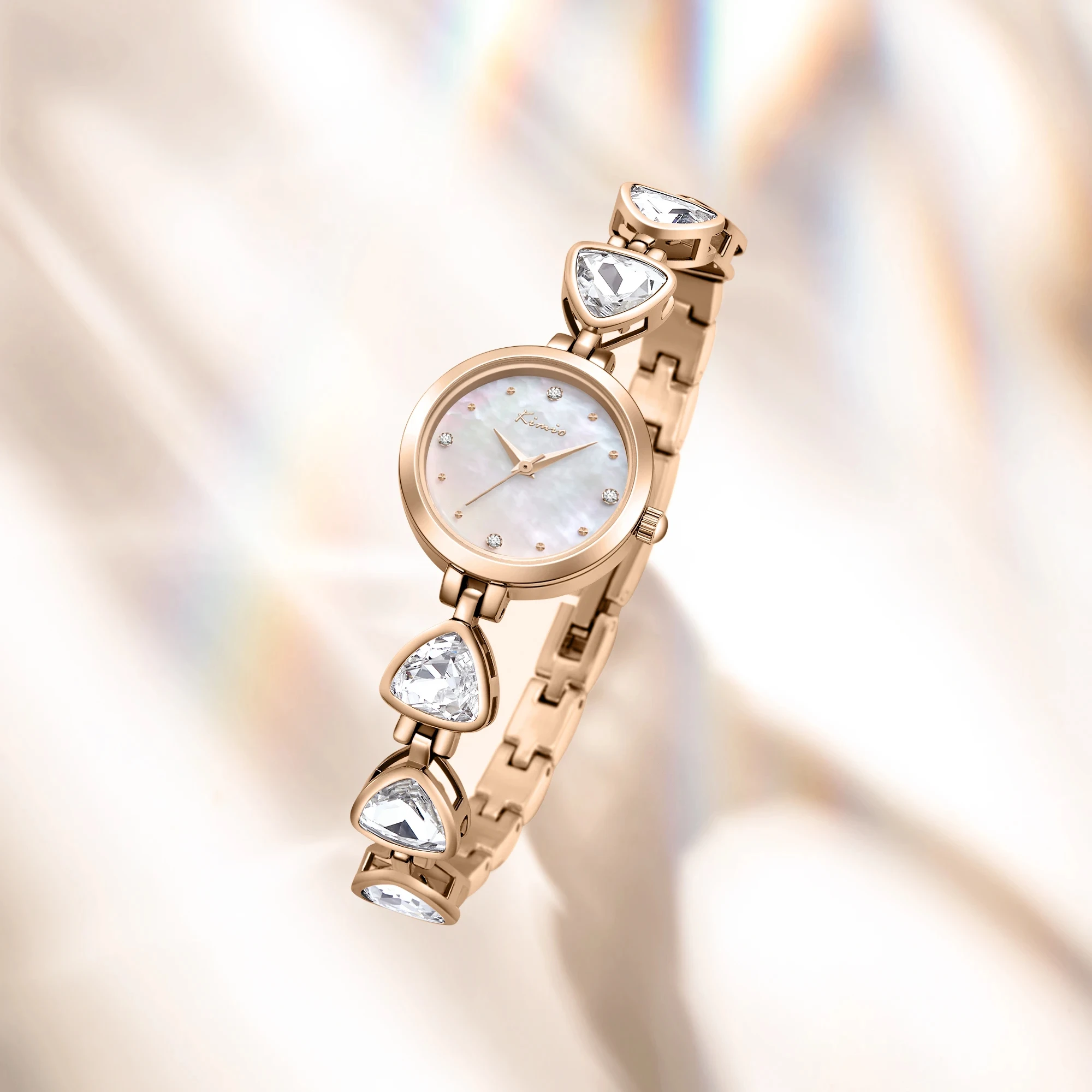 KIMIO Luxury Square Watch - Women's Stainless Steel Quartz