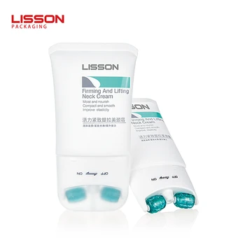 OEM 120ml Empty Skincare Body Care Lotion Cream Double Roller Balls Massage Tube Packaging for Cream and Oil