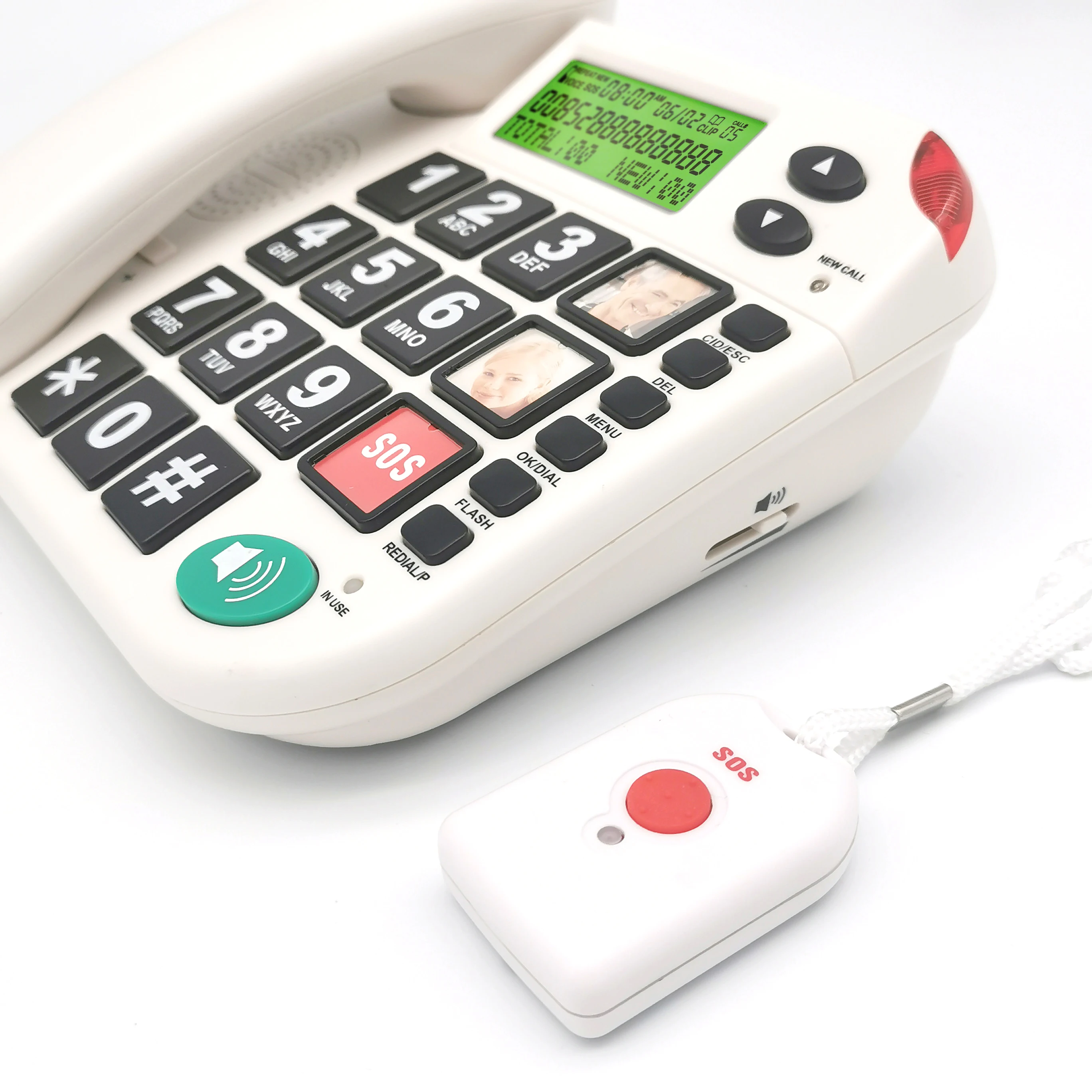 Sos Rong Rong CR600 Remote SOS Basic PSTN Landline Telephone for Hotels