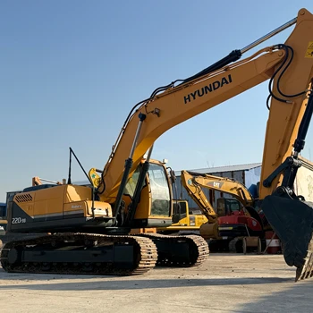 Hyundai 220LC-9S Used Excavator 22 Ton Korea-Made R220-9S Crawler Machine Second Hand Heavy Equipment for Sale