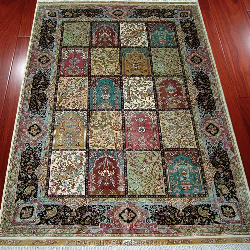 3X5 Tabriz Silk rug Nain, Kashmir Silk Rug