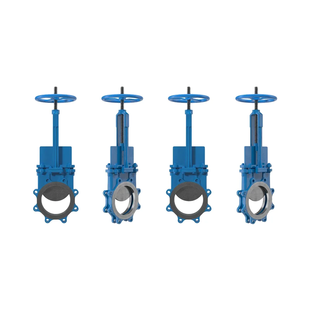  PZ73H-16 Manual knife gate valve Cast steel stainless steel hard seal mud sludge discharge valve