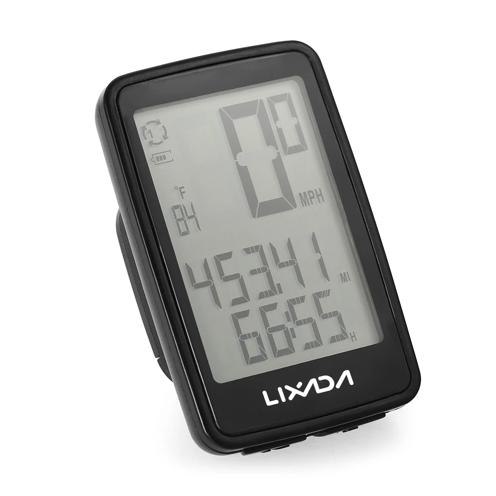 lixada usb rechargeable wireless bike computer