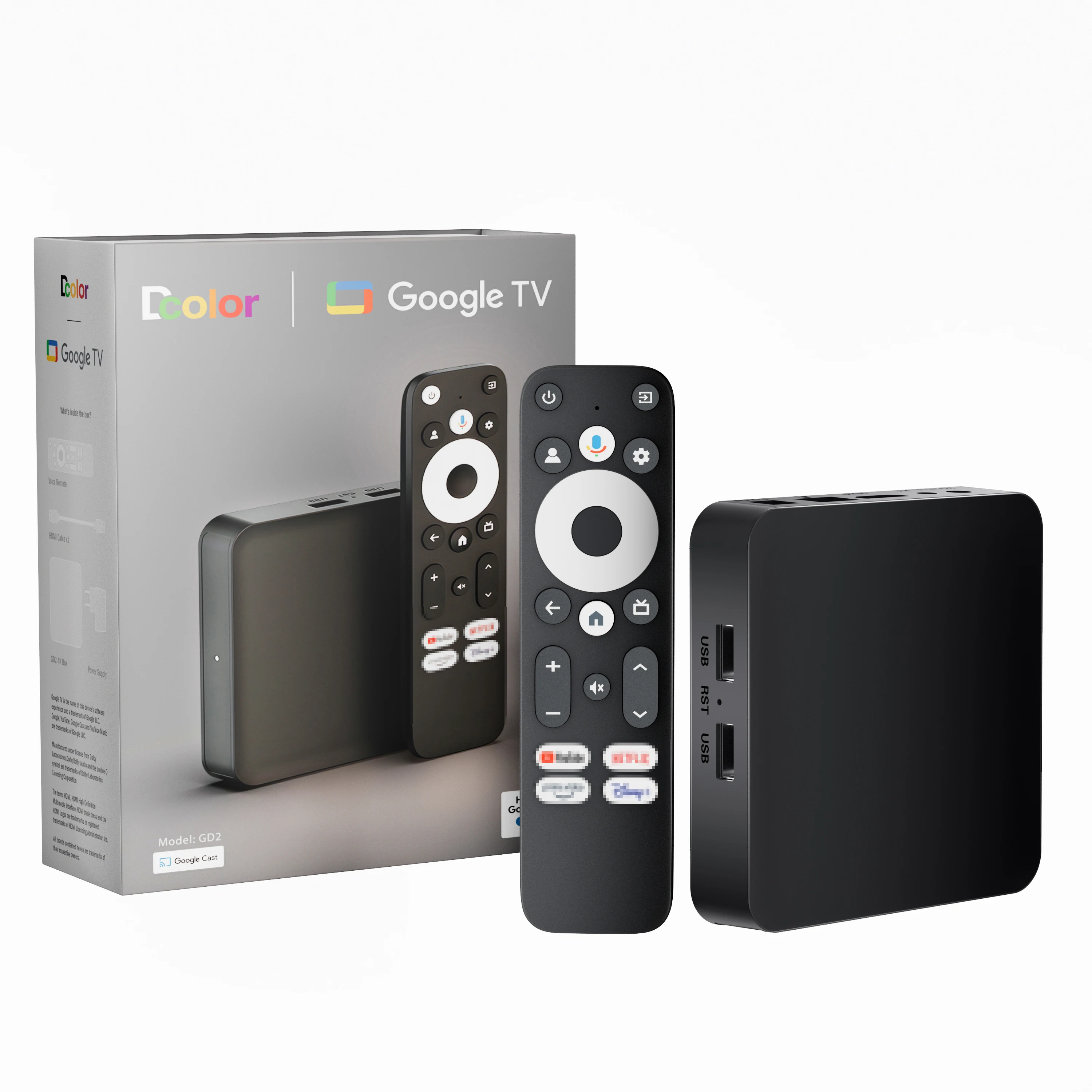 Google Certified HD TV Box - 2025 Chromecast with Google Play