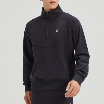 Good Quality French Terry Sweatshirt Fast dry Designs Pattern Sweatshirt Mens Half High Collar Sweatshirt