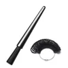 black measuring rod and measuring ring
