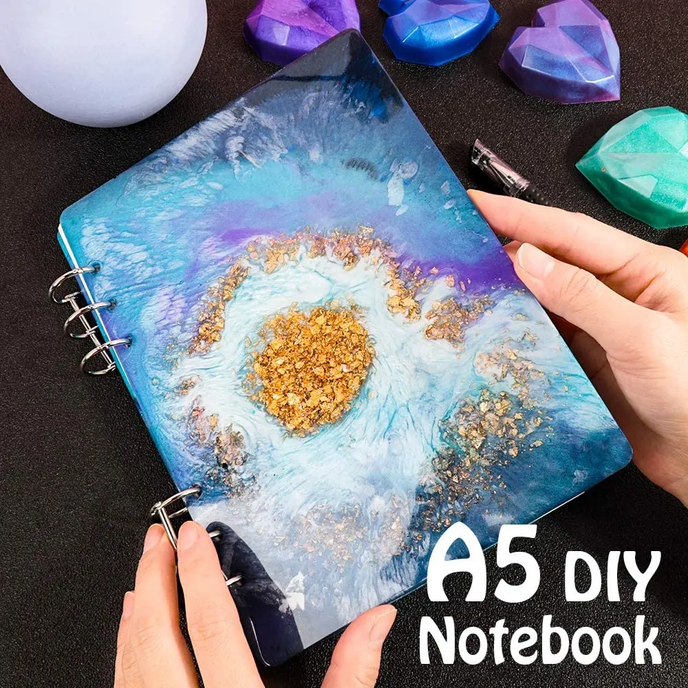 Large Notebook Cover Epoxy Resin Silicone Molds,Bookmark Kit Diy