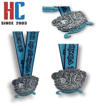 20 Years Factory Custom  Zinc Alloy  Metal sport marathon Spinning Medal