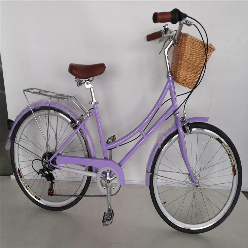 Purple Frame 7 Gear Retro Women Bicycle Lady Bike 28 With Basket City Cruiser Step Thru Bikes Buy Lady Bike 28 Step Thru Bikes Ladies Bike With Basket Product On Alibaba Com