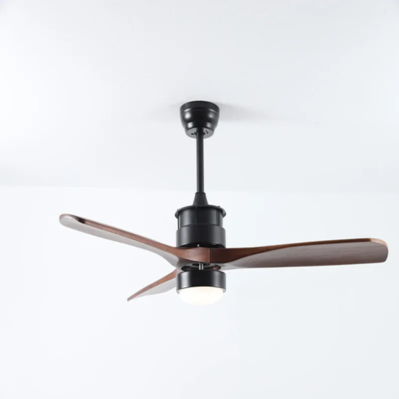 2022 Modern na Ceiling Panloob na Bantay Decorative Smart Remote Control Luxury Wooden Led Ceiling Fans with Light
