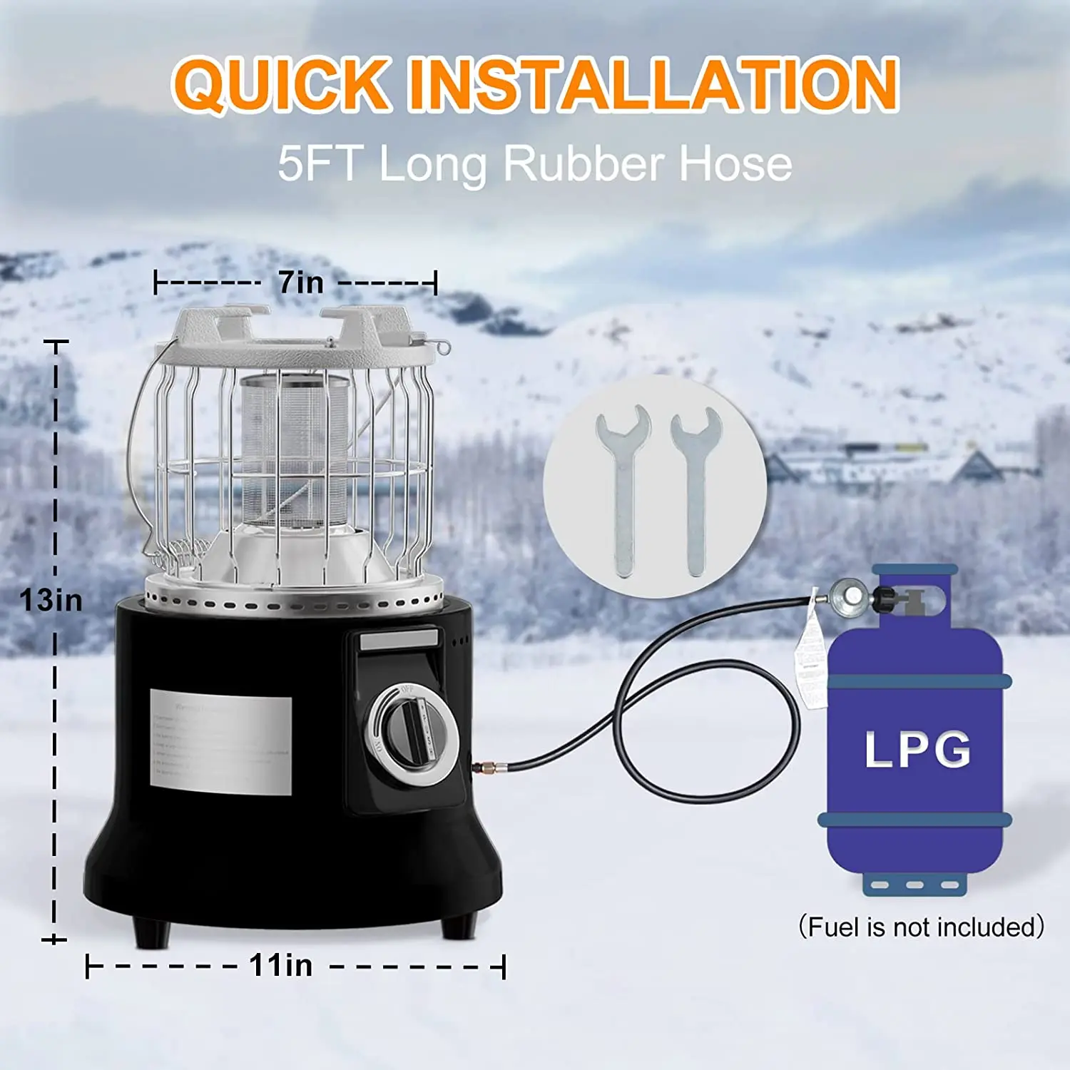Upgraded Propane Heater Portable Tent Heater,Camping Gas Heater And