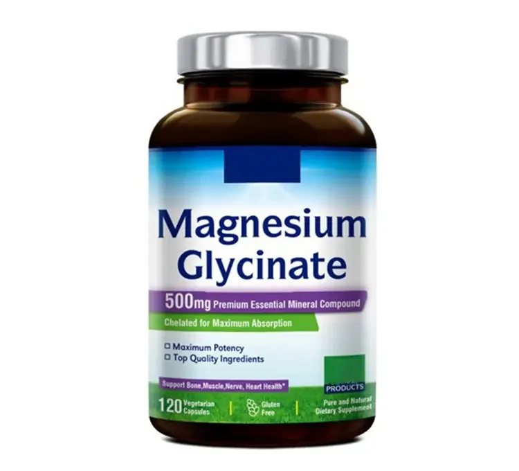 Magnesium Tablets Powder Magnesium Glycinate Capsules For Boosts Brain