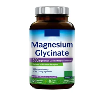 Magnesium Tablets Powder Magnesium Glycinate Capsules for Boosts Brain Health Sleep Muscle Recovery