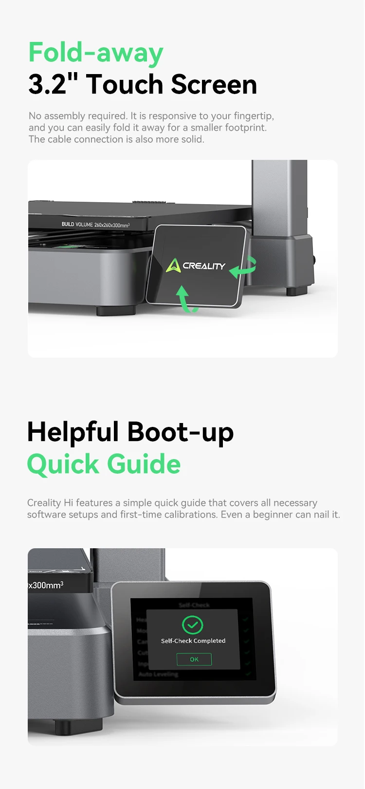 New Creality Hi Combo 3D Printer Model Multi-color Desktop 3D Printing With Intelligent CFS Fast Print Speed 500 Mm/s