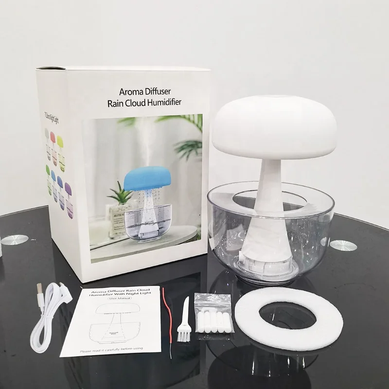 Luz nocturna de escritorio, difusor de aroma ultrasónico de niebla