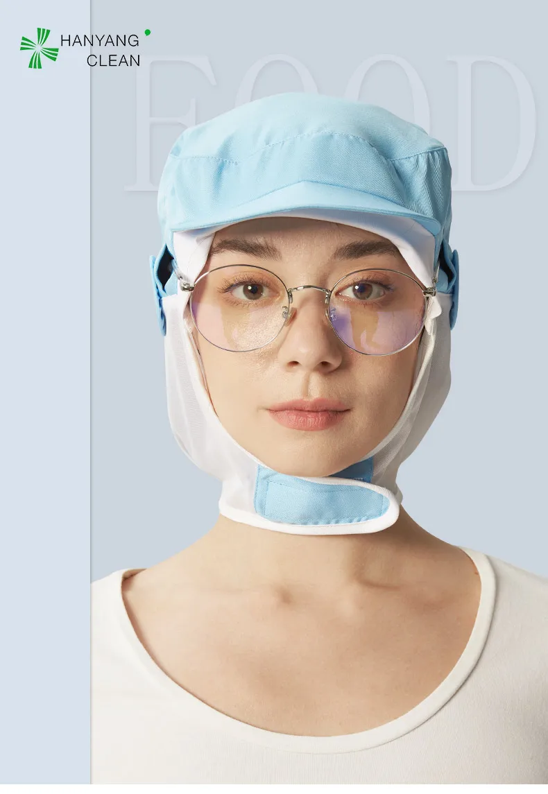 Polyester-Cotton Mesh Food Industry Cap Dustproof Workshop Hat One Size Fits All 400pcs/box