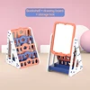 Red bookshelf+back toyshelf+adjustable drawing board