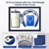 Coffee Cup + Neck Massager + Power Bank - Blue