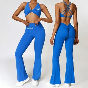 Wholesale Yoga Sport Wear Clothing 2 Piece Set Gym Fitness Sets Women Sportswear Sets