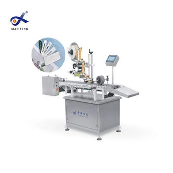 PM-100A Automatic plane surface sticker paging flat labeling machine for coffee bag box packaging line