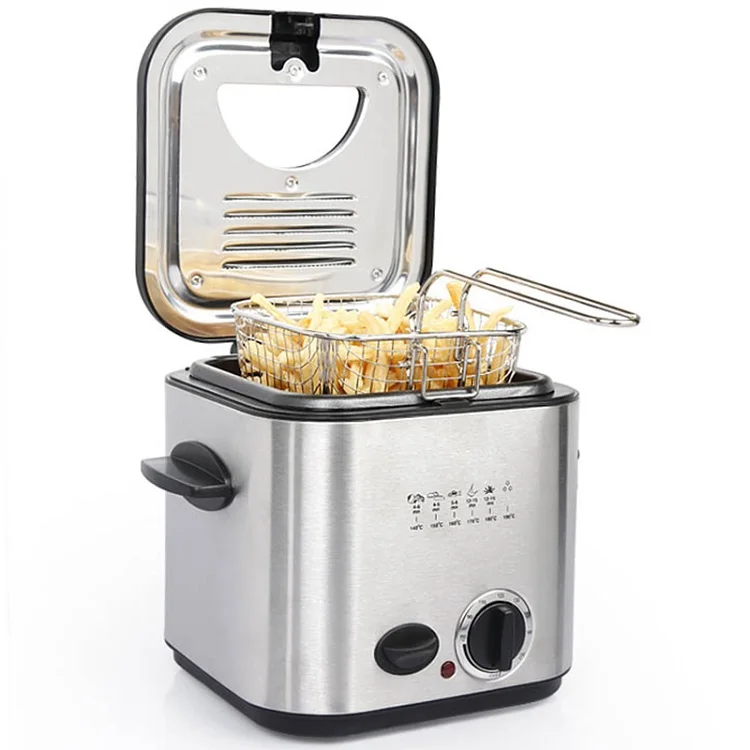 Mini Deep Fryer Oil Deep Fryer 1.2l Electric Deep Fryer For Family Use ...