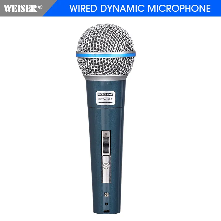 Beta 58a Plastic Handheld Microphone Dynamic Vocal Wired Microphone ...