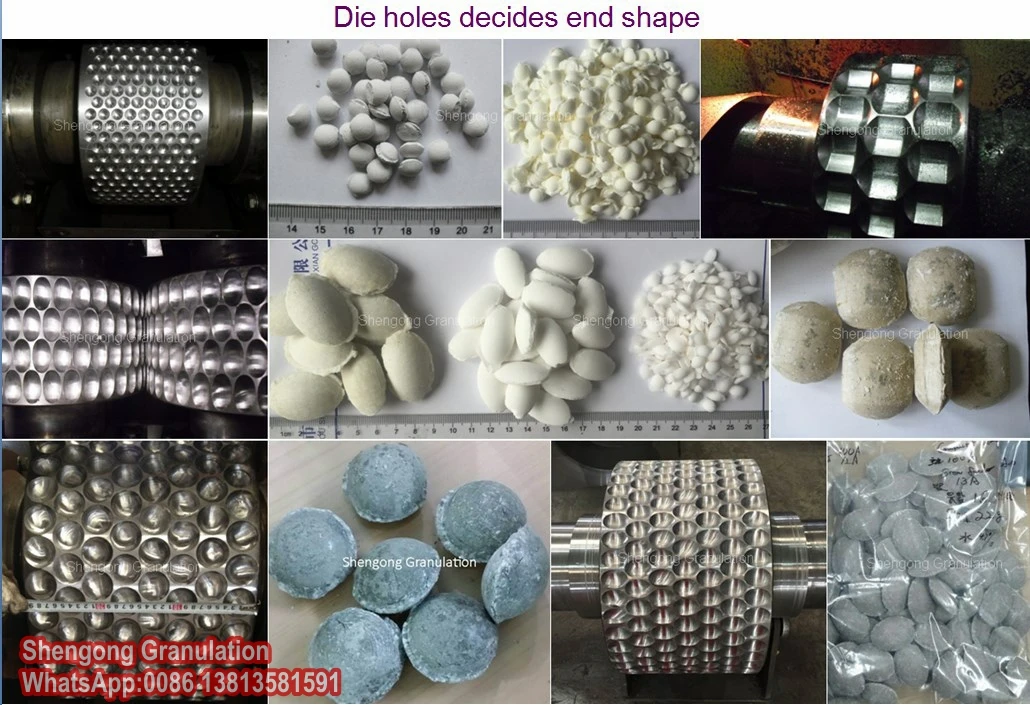 SRF, медленно выпущенное удобрение, гранулирующая брикетная гидравлическая роликовая пресс-машина
