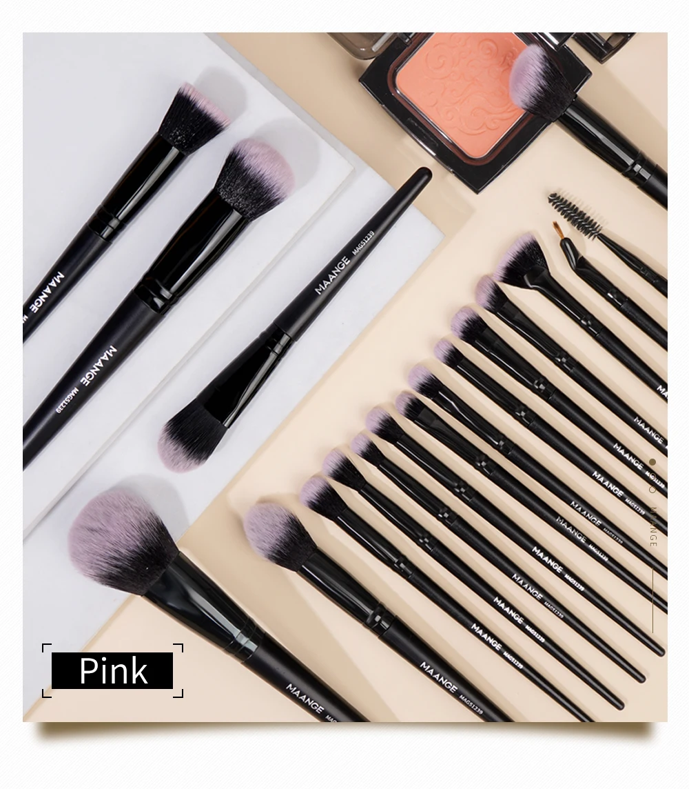 Maange 18 Pcs Private Label Foundation Powder Blush Concealer Contour