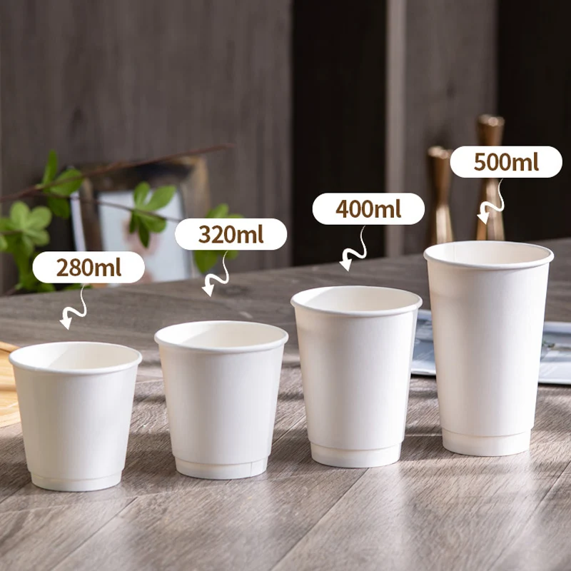 12oz Coffee Cups 6 Ounce Tea 7.5oz Single Wall Paper Cup
