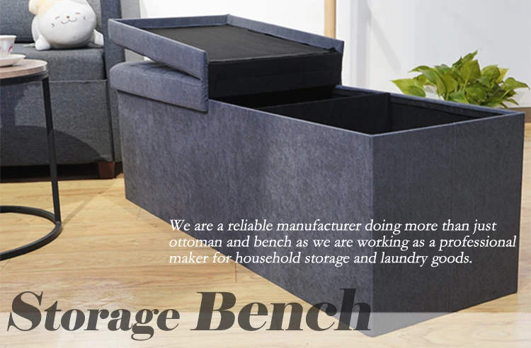 HStex Custom Home Furniture Adjustable Bedroom Storage Ottoman Bench Footrest Printing Footrest Banquinho