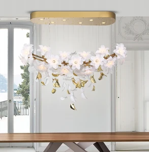 ECOJAS New Design Flower Decorative Indoor Hanging Lighting Chandelier Customized LED Pendent Light