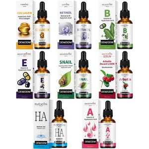 Private Label Organic 30ml Glow Serum Vitamin E B5 Rich Hyaluronic Collagen Dark Spot Removal Firming Whitening Home Use