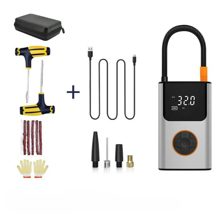 Hot Sale Car Supplies Tire Repair Tool Car Portable air Pump Bicycle Tire Repair Tool Set Car Gadgets Auto Part