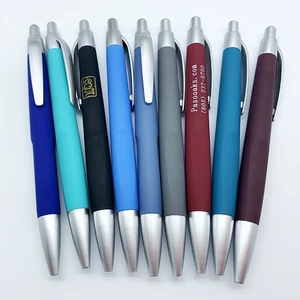 Hot Selling Business Promotion Plastic Ball Pen  with Custom Logo  Office Supplies Advertising  Click Plastic Ballpoint Pen