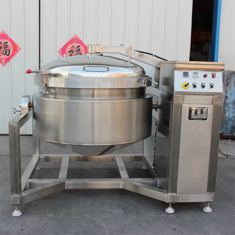 Industrial Stainless Steel 400 Liters Pressure Cooker Machine Electric ...