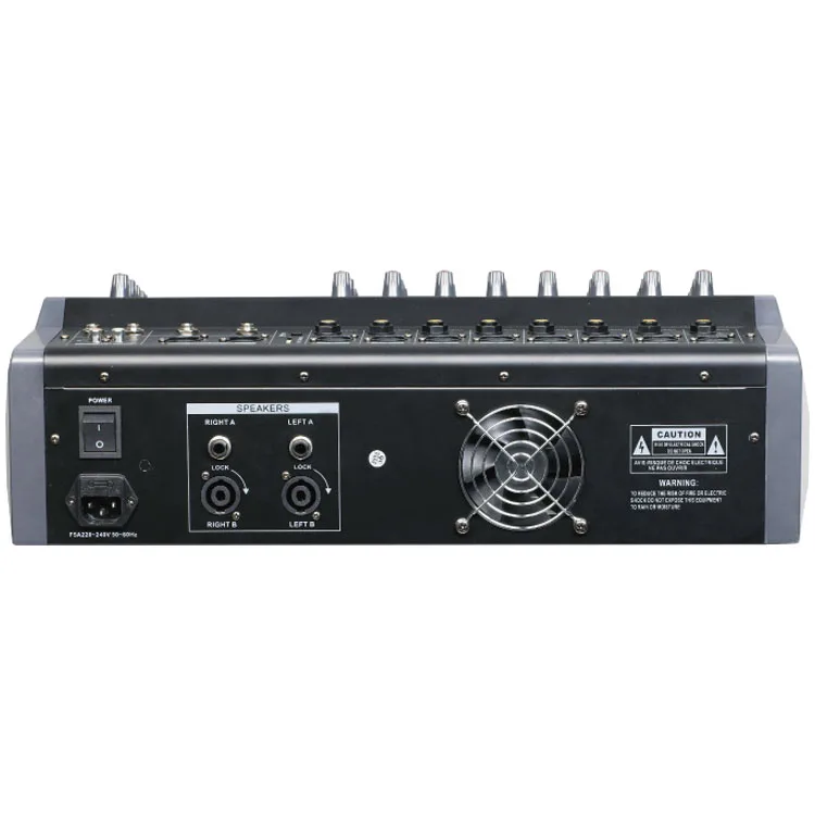 PMX808D Professional Audio Mixer with USB & BT - 8 Channel Sound