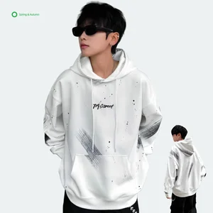 Custom Printed Casual Knitted Hooded Breathable Garment Dyed Spandex/Cotton Premium Pullover No String Hoodies for Boys Children