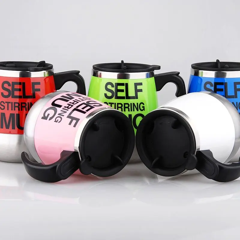 New Arrival USB Wireless Battery Magnetic Novel Self Stirring Mug Coffee Mugs and Cups