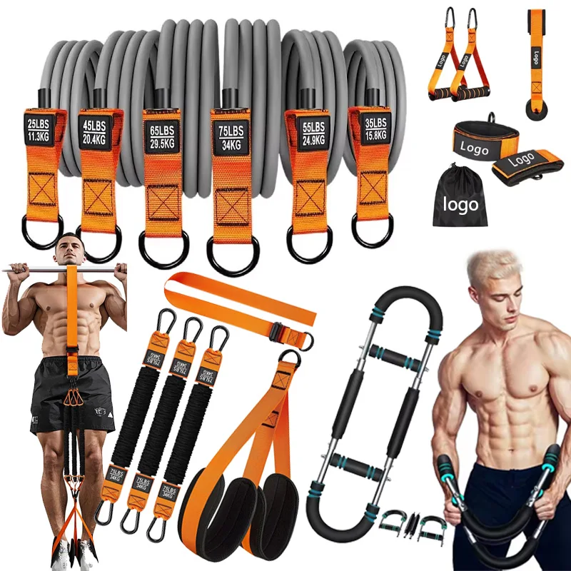 Eco-friendly 300lbs Latex Gym Equipment Toning Bands