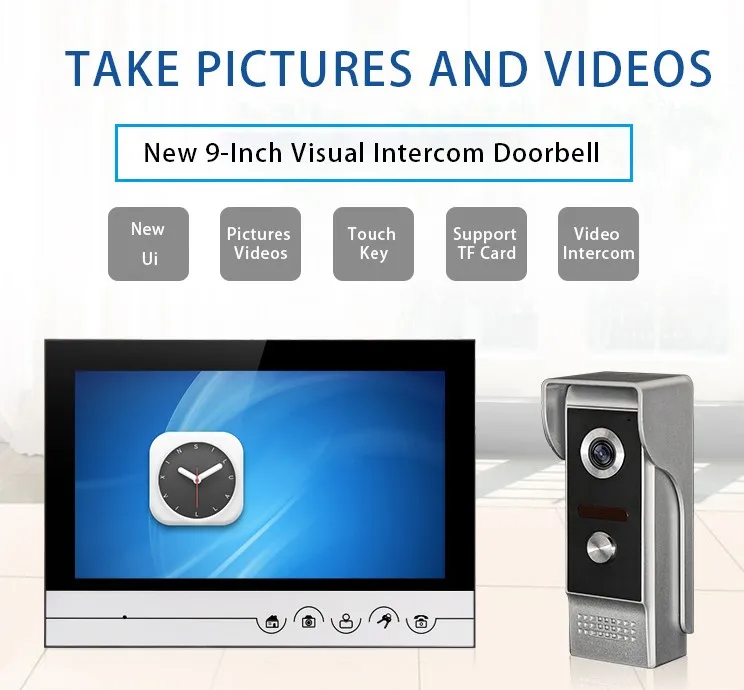 Дверной Видеозвонок 700tvl с умным замком и четкой видимостью в ночное время