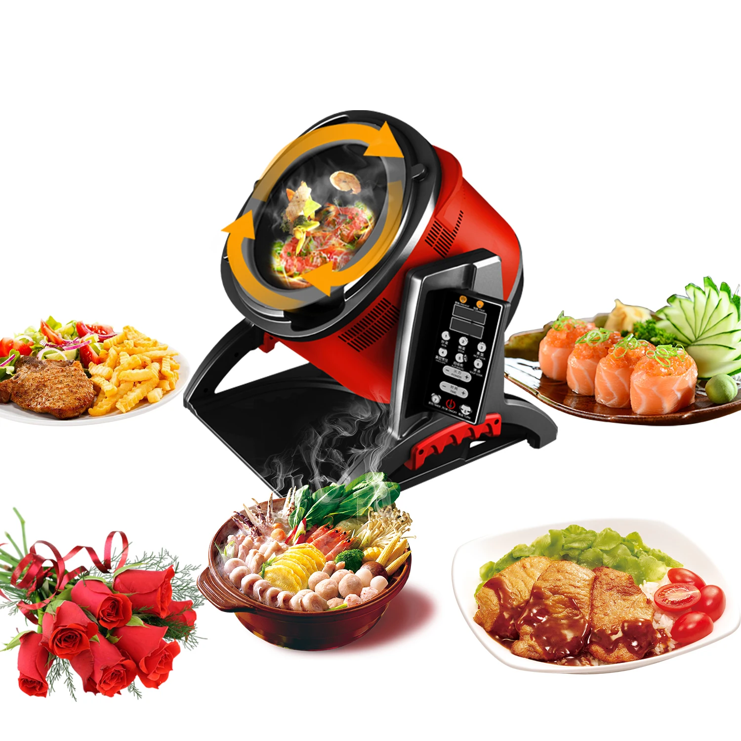 GT6 New Popular Design Auto Cooking Automatic Rice Cooker Intelligent Robot for Cooking Food