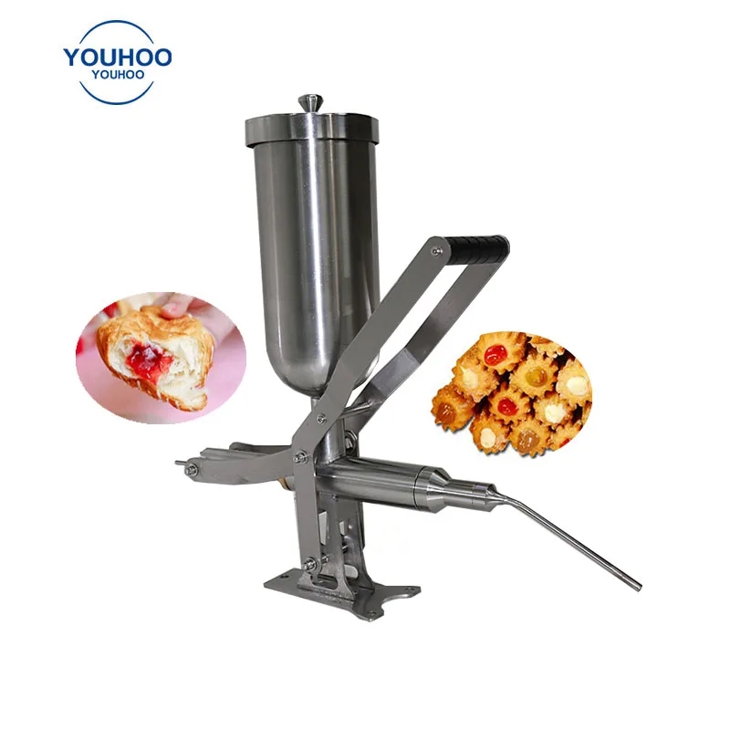 Commercial Hand-operated Donut Churros Filler Stainless Steel Filling  Machine 5L