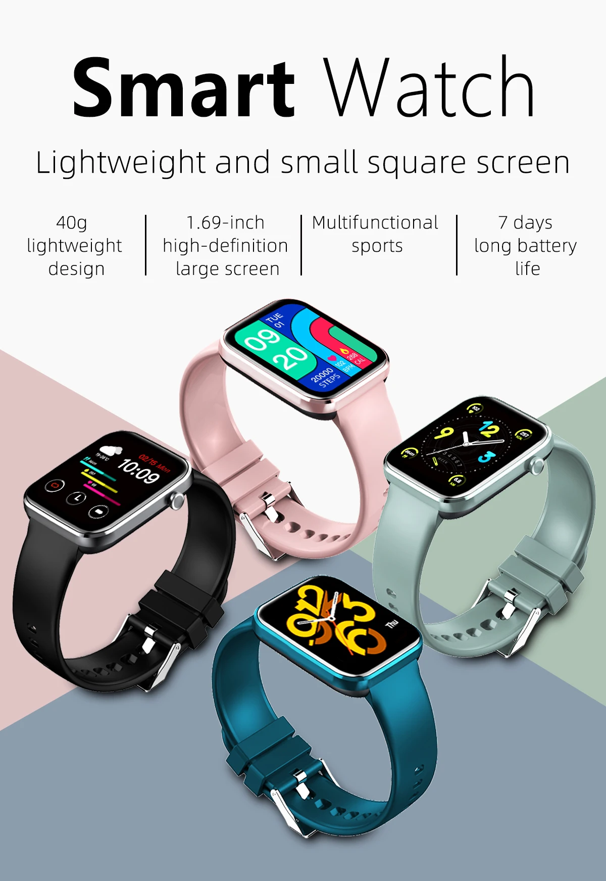 2021 Smart Watch Z15 1.69 Inch Full Screen Smart Bracelet Heart Rate  Monitor Sport Reloj Cheap Smartwatch Z15 - Buy Z15 Smartwatch,Smart Watch  Z15,Z15 Product on Alibaba.com