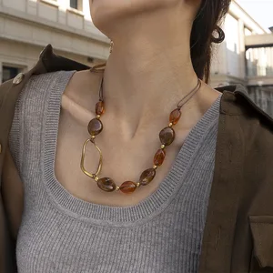 Ilona Trendy Stainless Steel Gold-Plated Beaded Necklace & Earrings Set for Women's Anniversary-Trendy Fashion Jewelry Wholesale