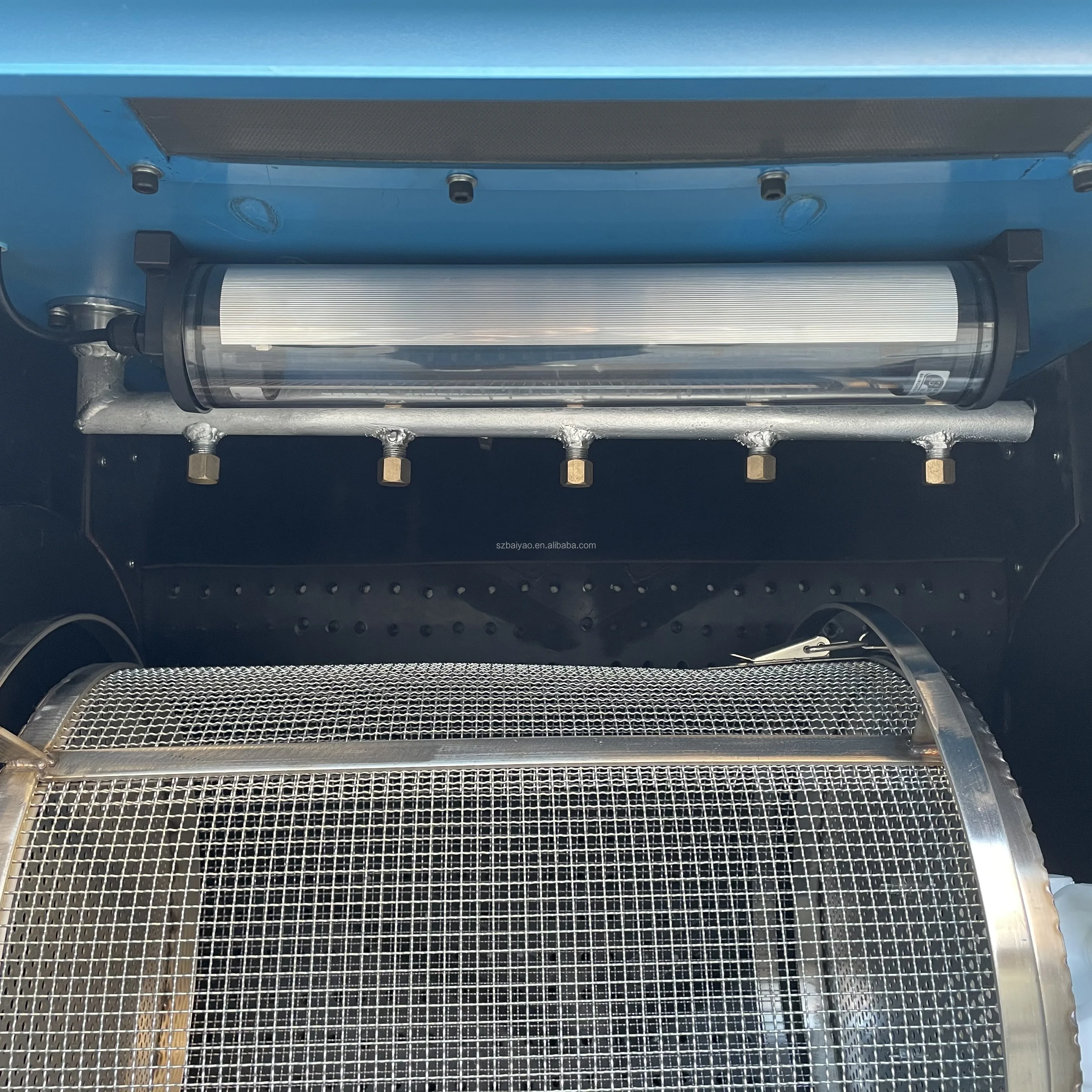 Crawler Burr Deflashing Sand Blasting Machine Automatic Tumble Belt Small Deburring Sand Blasting Machine