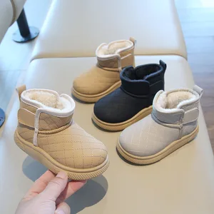 Children's Unisex Breathable Snow Boots Slip-On Ankle & Bootie Thickened Soft Bottom Casual Shoes Winter Snow