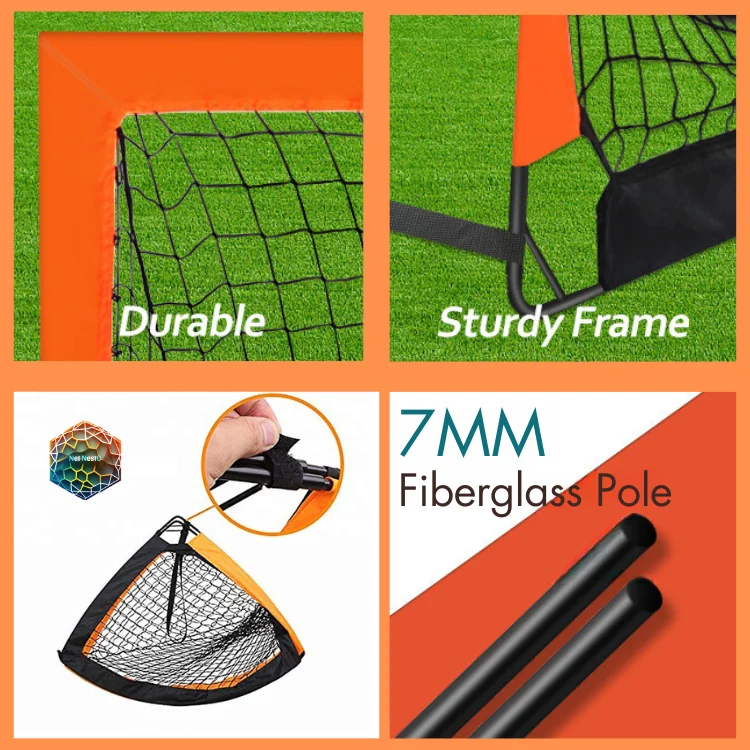 Factory Sale Portable Folding Removable Kids Soccer Goal Set Football Training Goal supplier